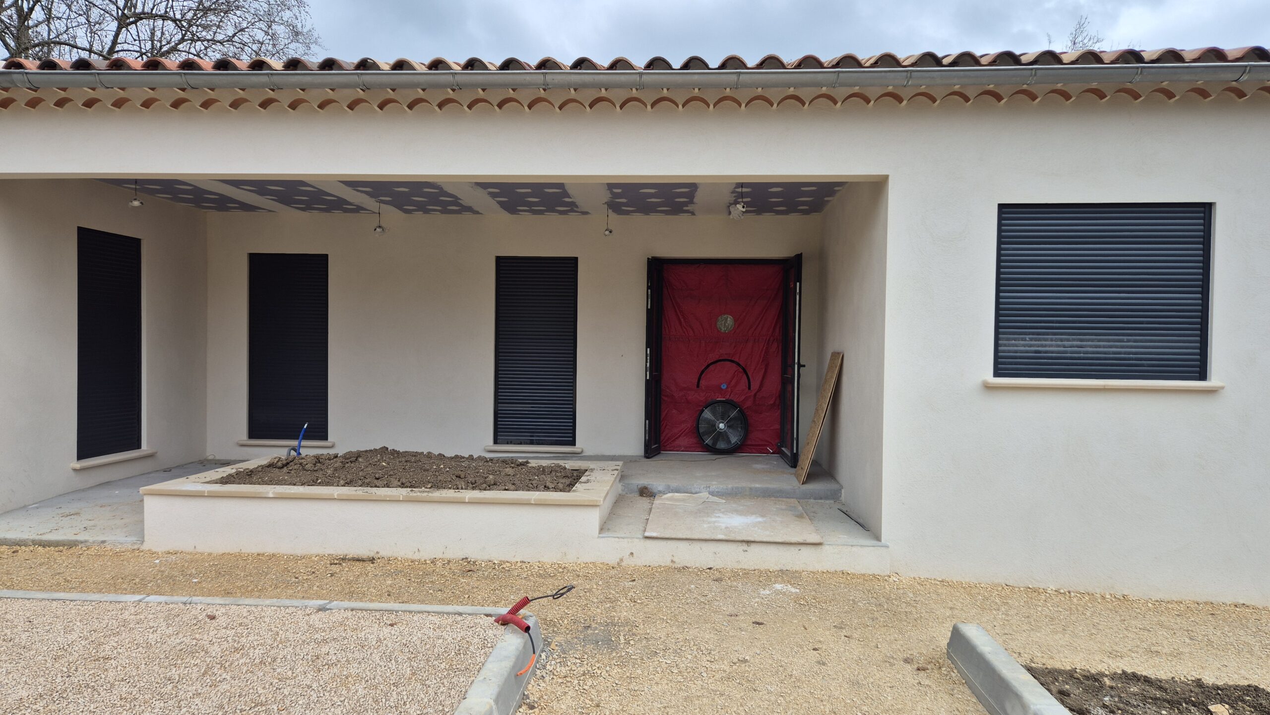 Test d’infiltrométrie d’une maison individuelle à Agde